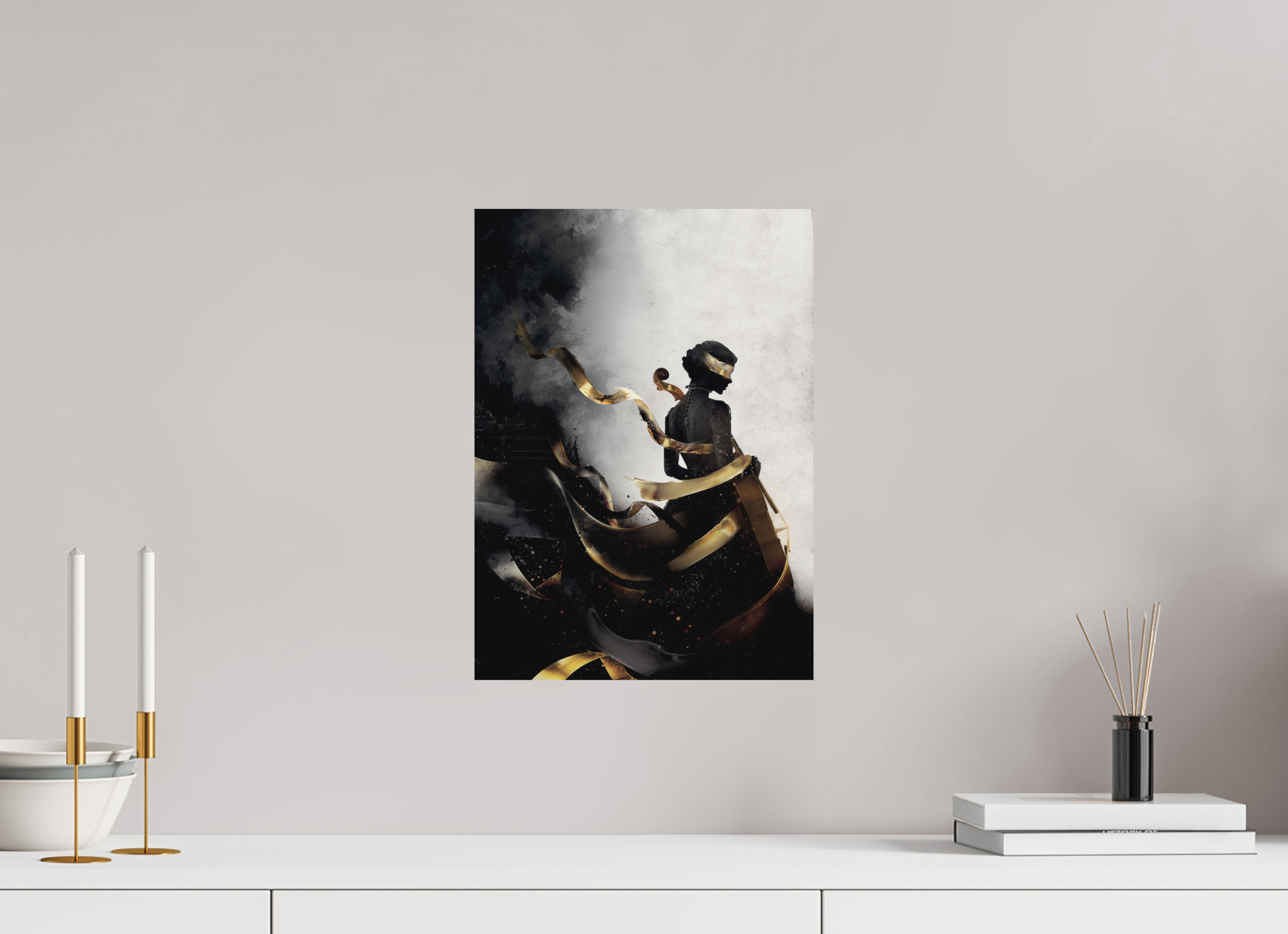 30 x 41,7 cm, Hahnemuhle L'Ombre et le Musicien