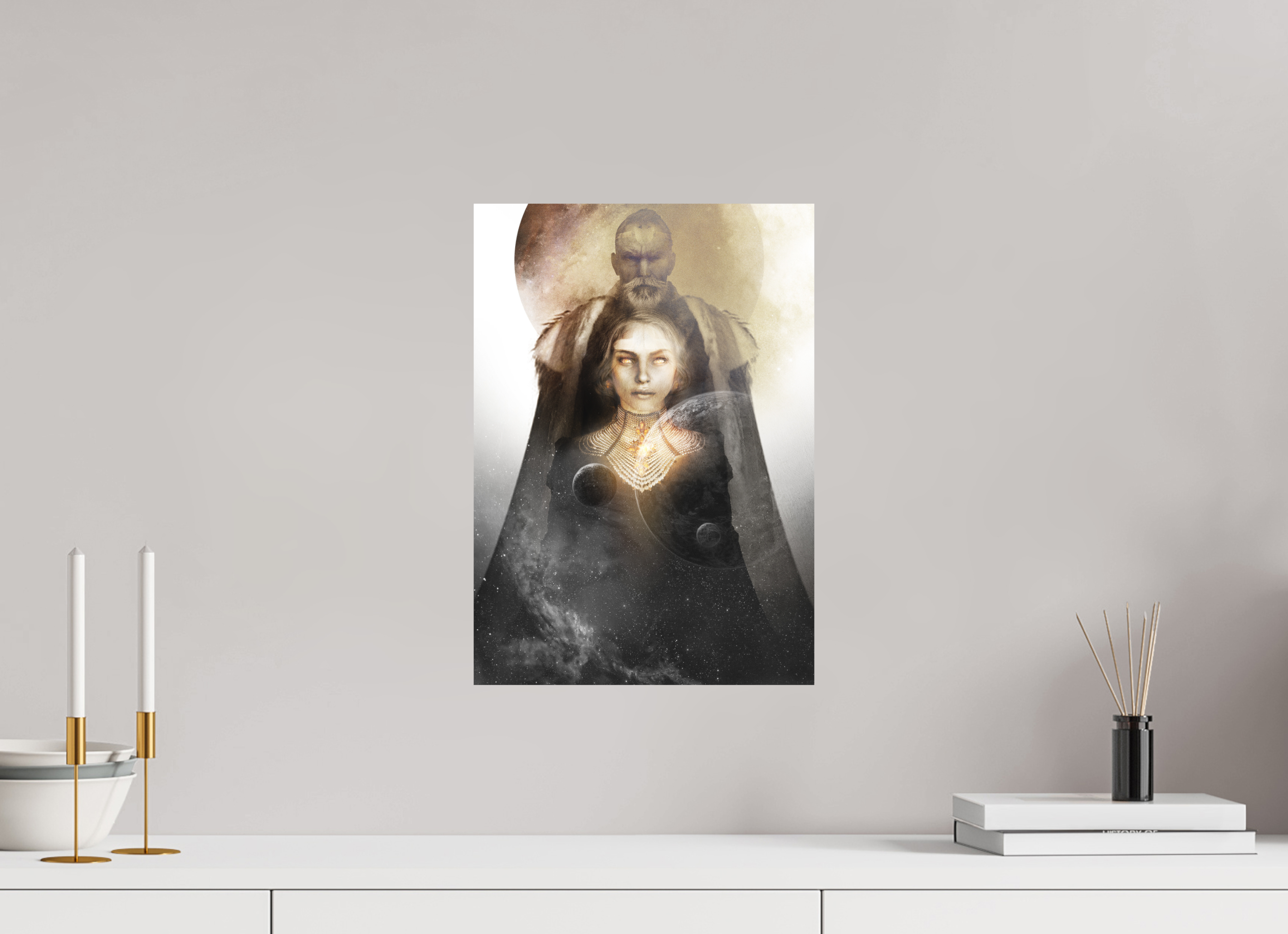 30 x 42,4 cm, Forex Dune - L'empereur Padishah et la Princesse Irulan