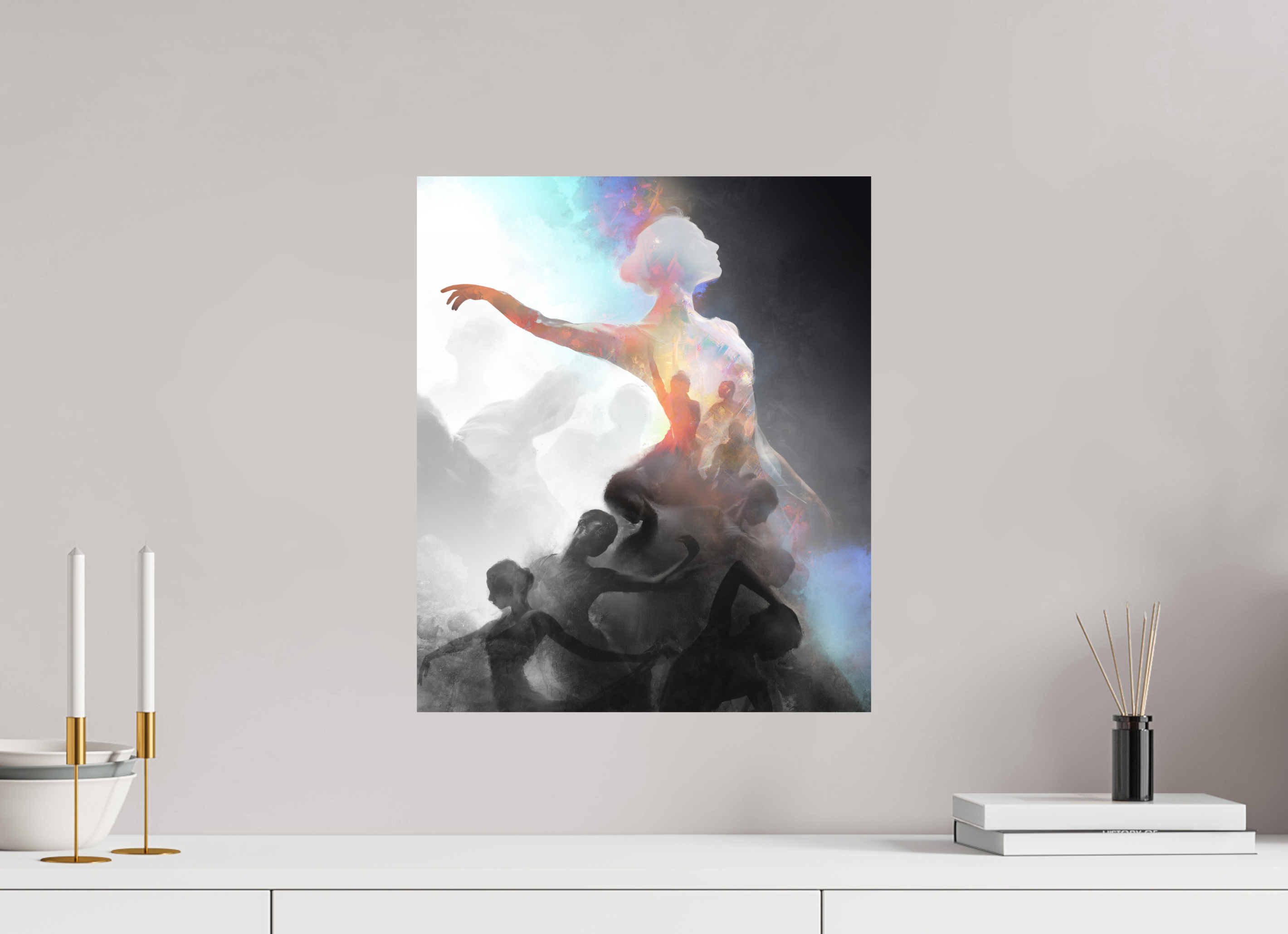 40 x 47,2 cm, Plaque Forex La Danseuse