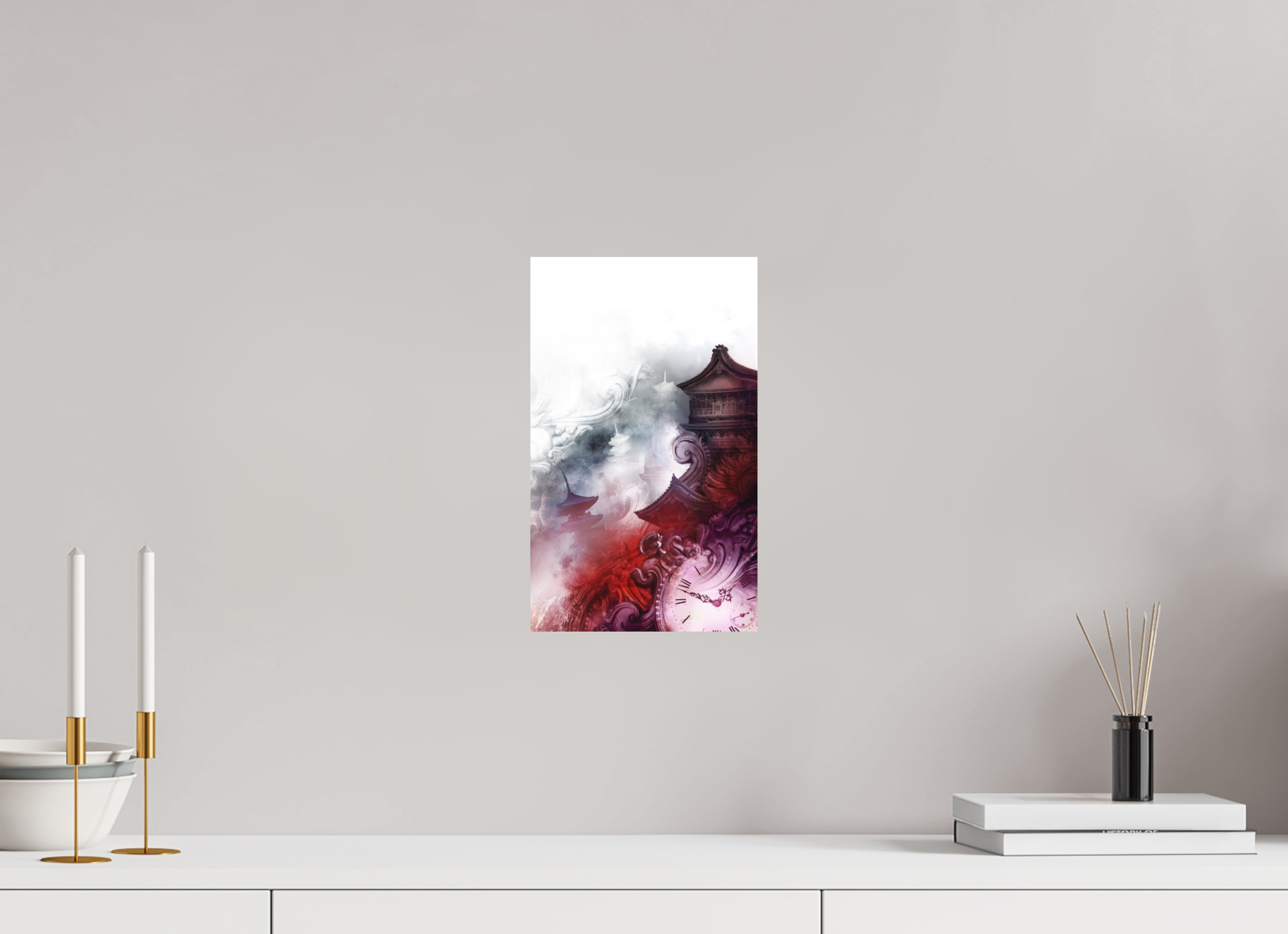 20 x 33 cm, Plaque Forex La Passe-miroir, la tempête des échos