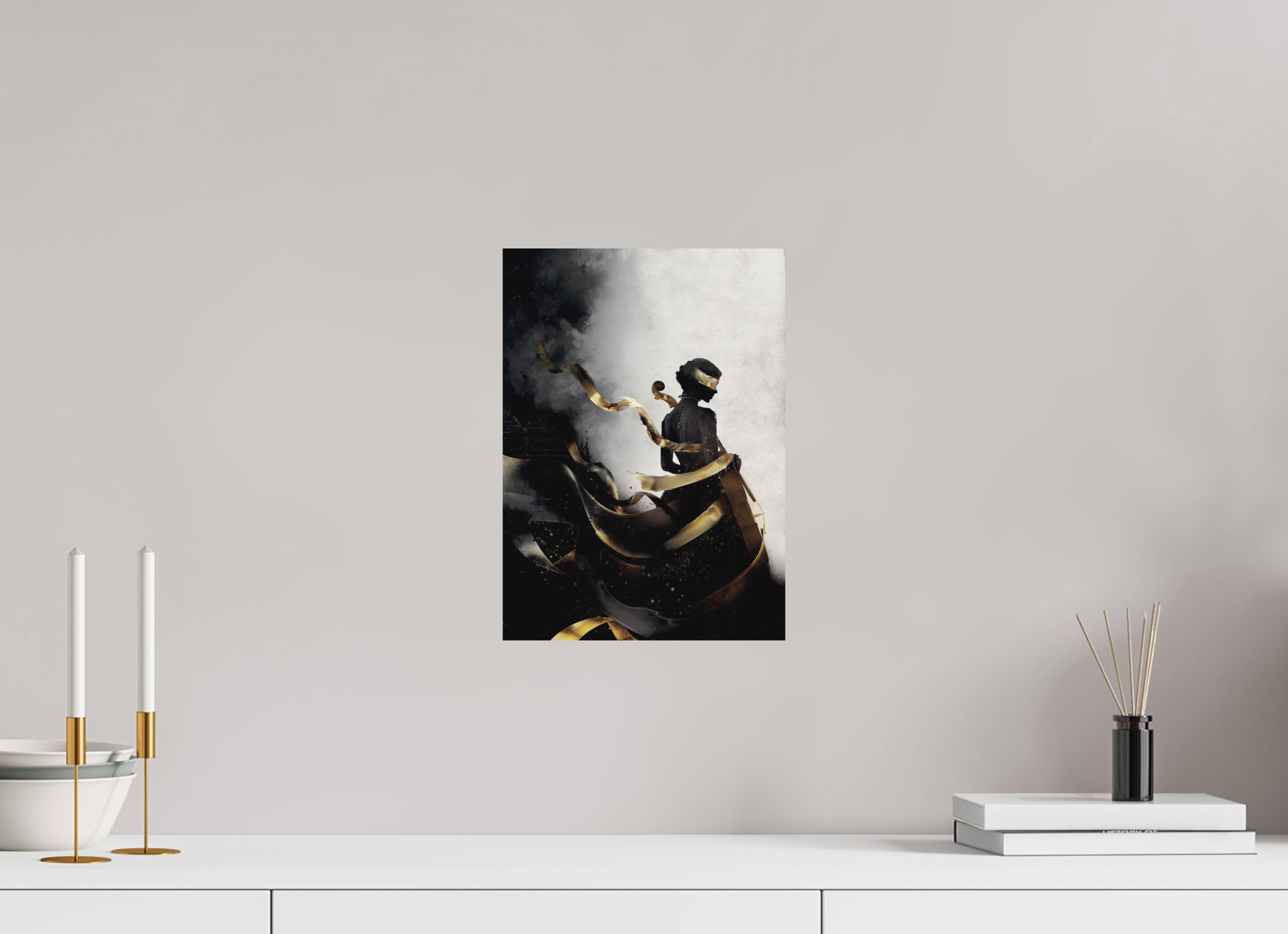 25 x 34,7 cm, Hahnemuhle L'Ombre et le Musicien