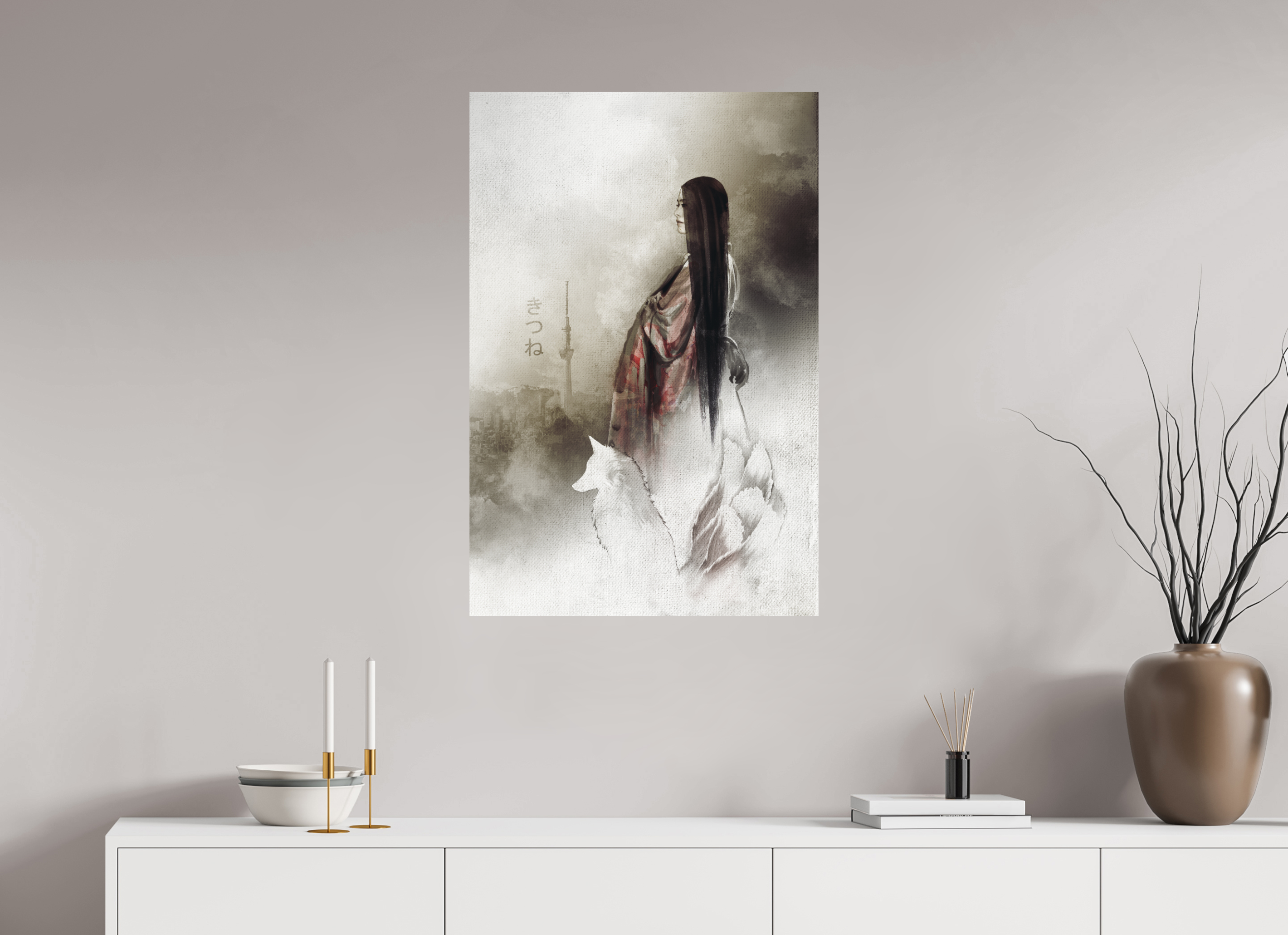 60 x 90 cm, Plaque Forex Les Noces de la Renarde