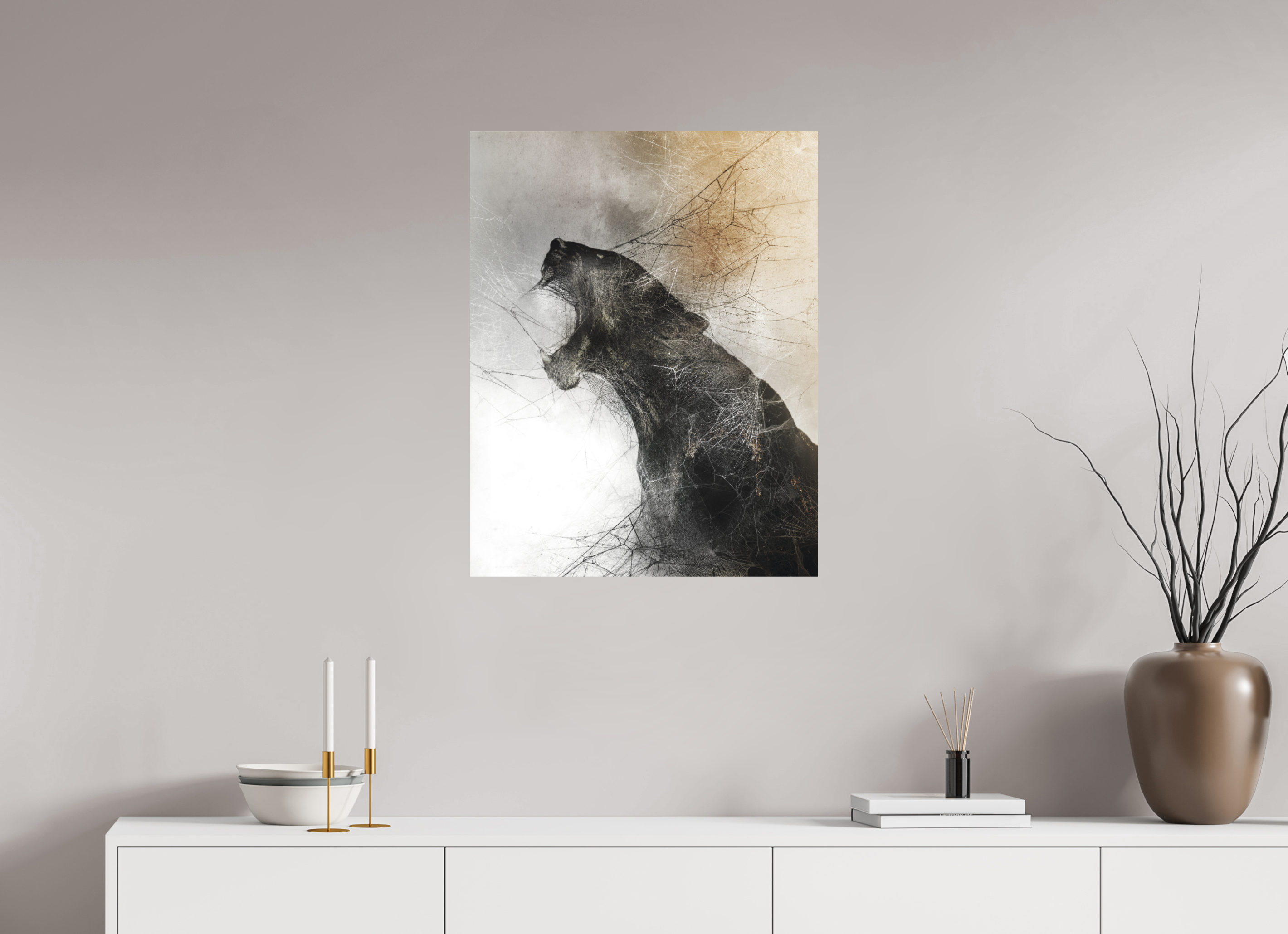 60 x 76,8 cm, Hahnemuhle L'Epée, la Famine et la Peste