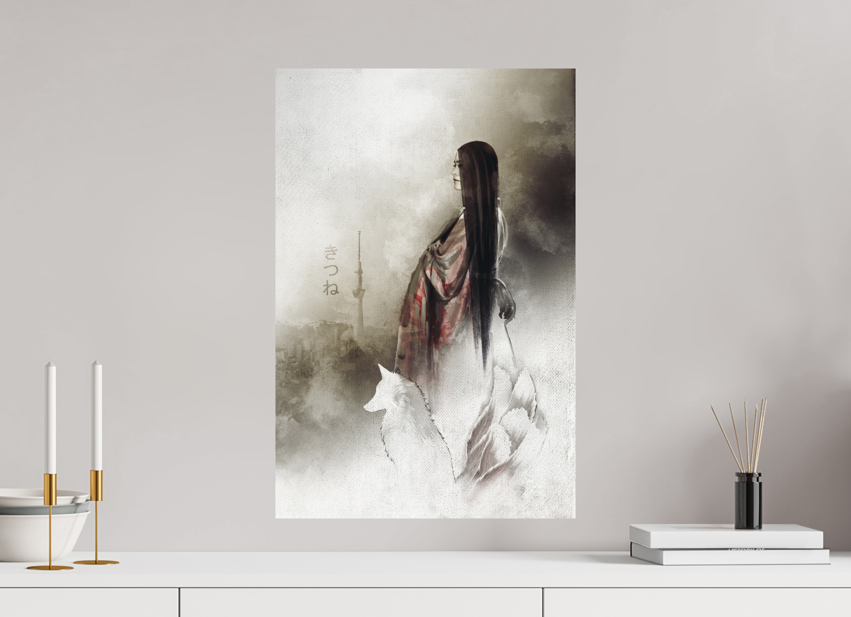 40 x 60 cm, Plaque Forex Les Noces de la Renarde