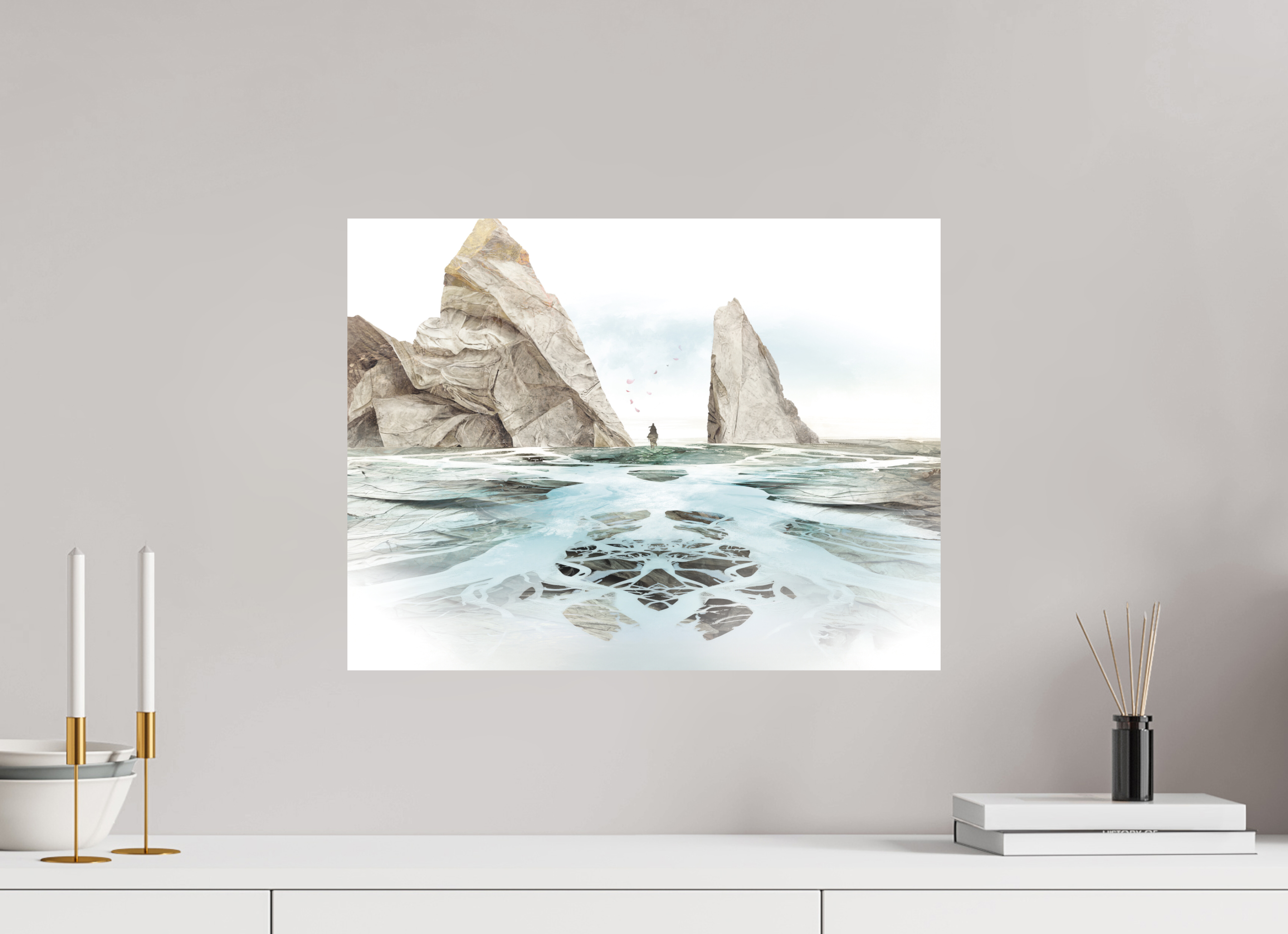 52,5 x 40 cm, Hahnemuhle Asuka - L'estran