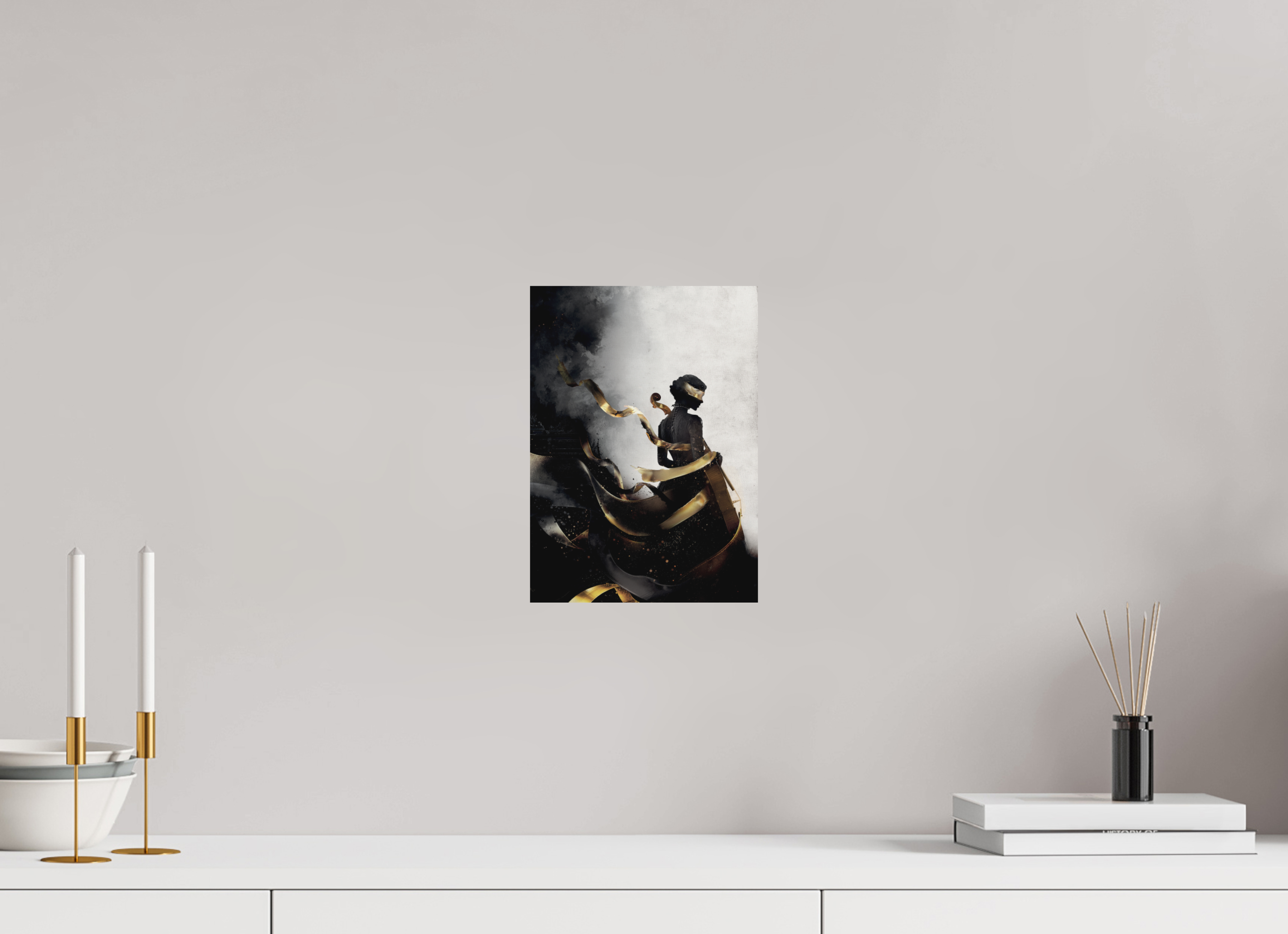 20 x 27,8 cm, Forex L'Ombre et le Musicien