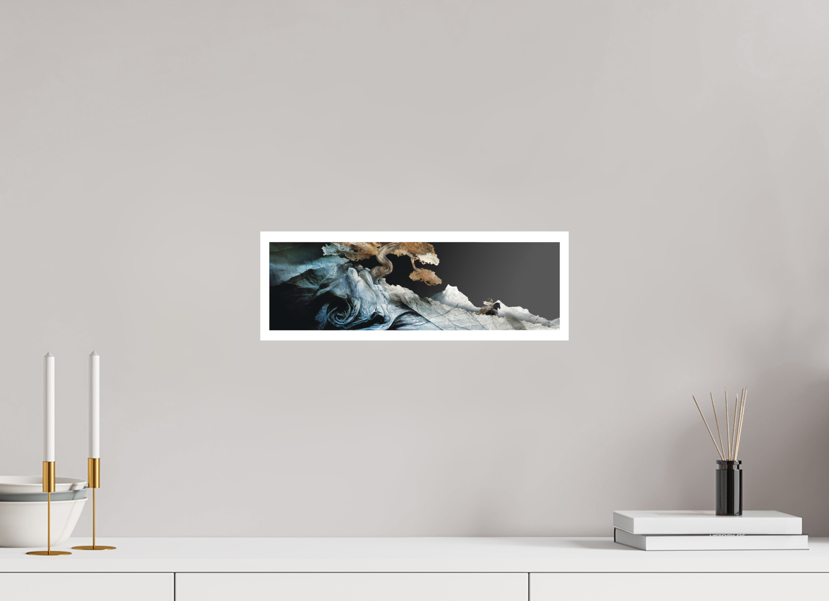 42,4 x 15 cm, Papier Hahnemuhle Asuka - La chevauchée