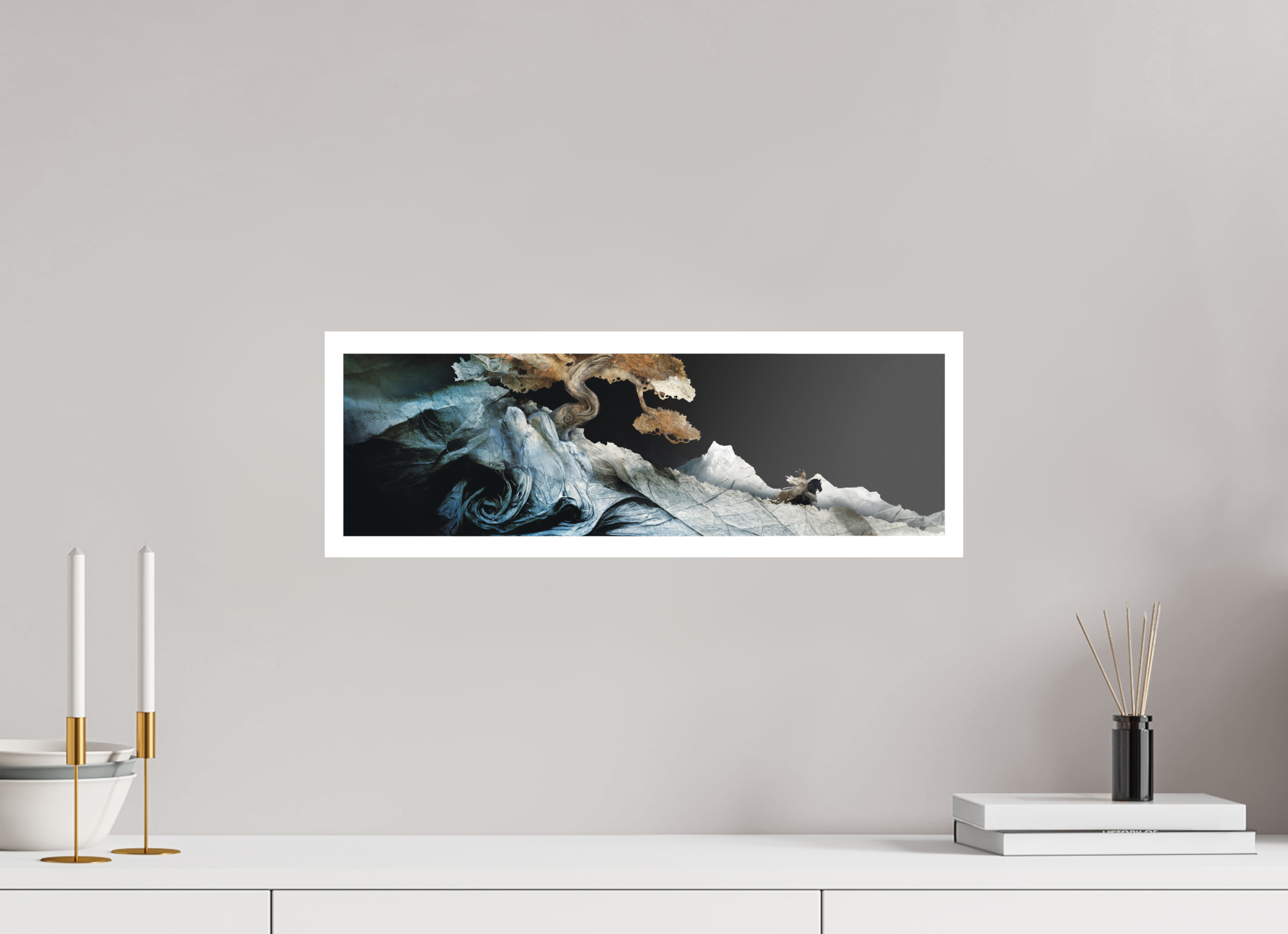 56,5 x 20 cm, Papier Hahnemuhle Asuka - La chevauchée