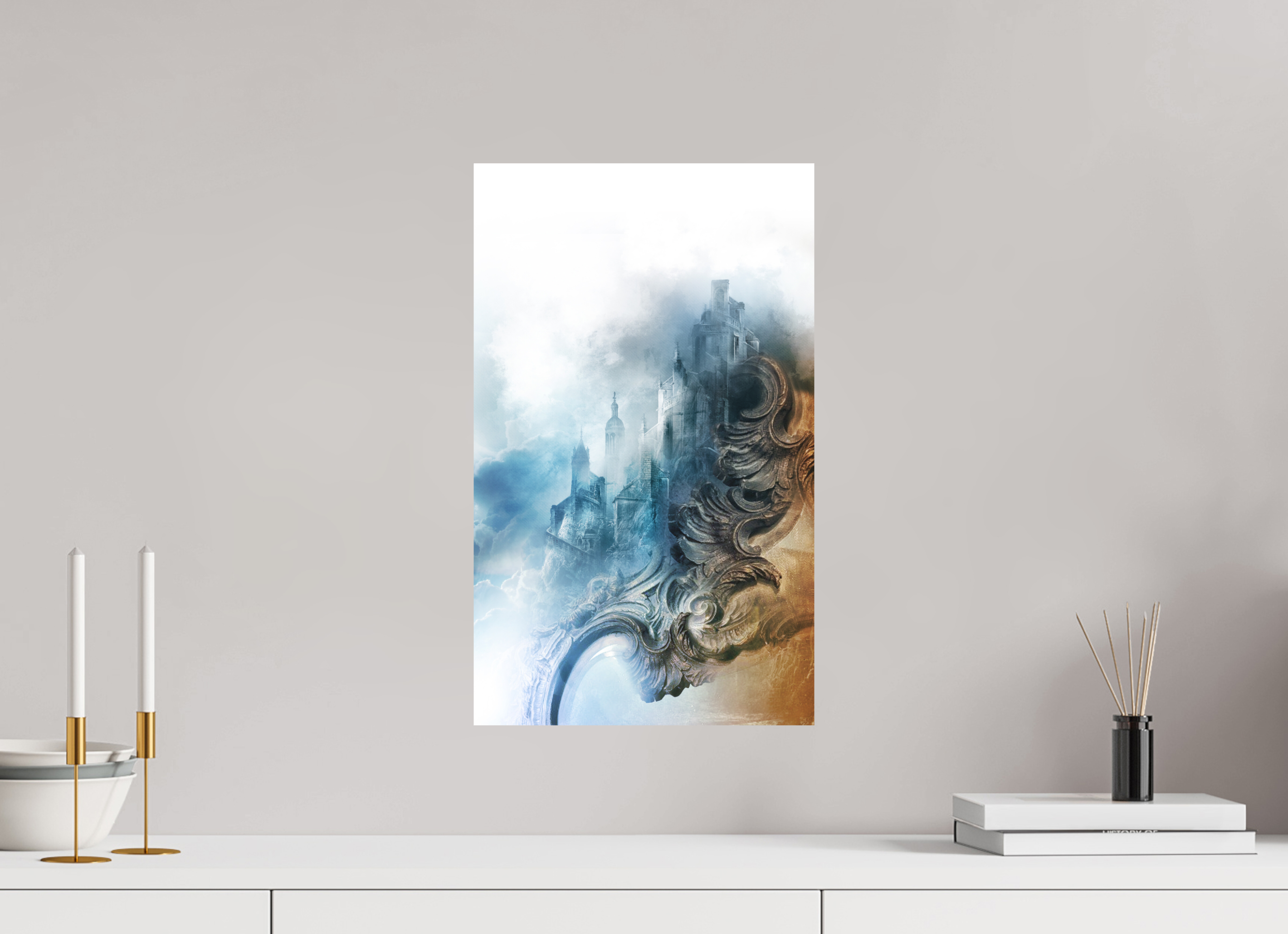 30 x 49,5 cm, Plaque Forex La Passe-miroir - Les Fiancés de l'hiver