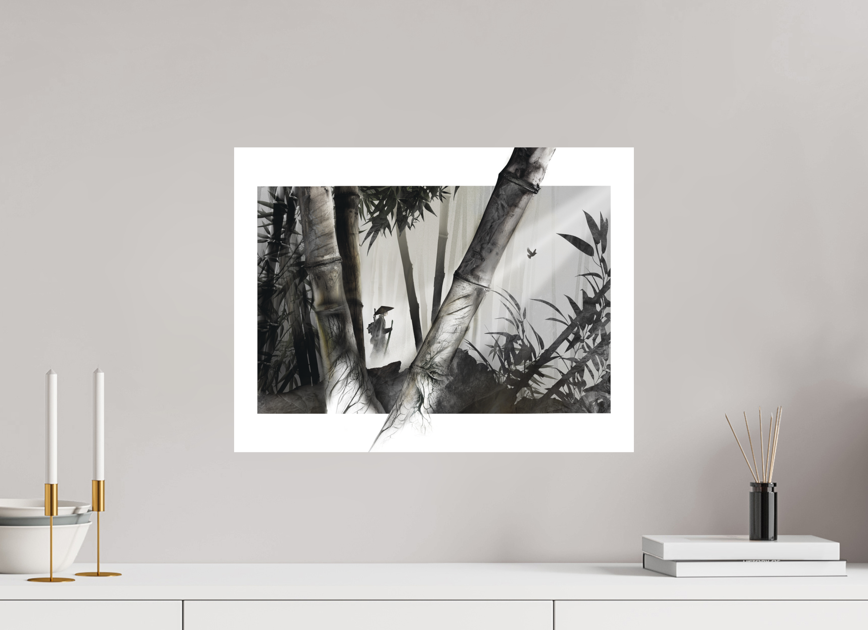 52,5 x 40 cm, Hahnemuhle Asuka - Les marais noirs