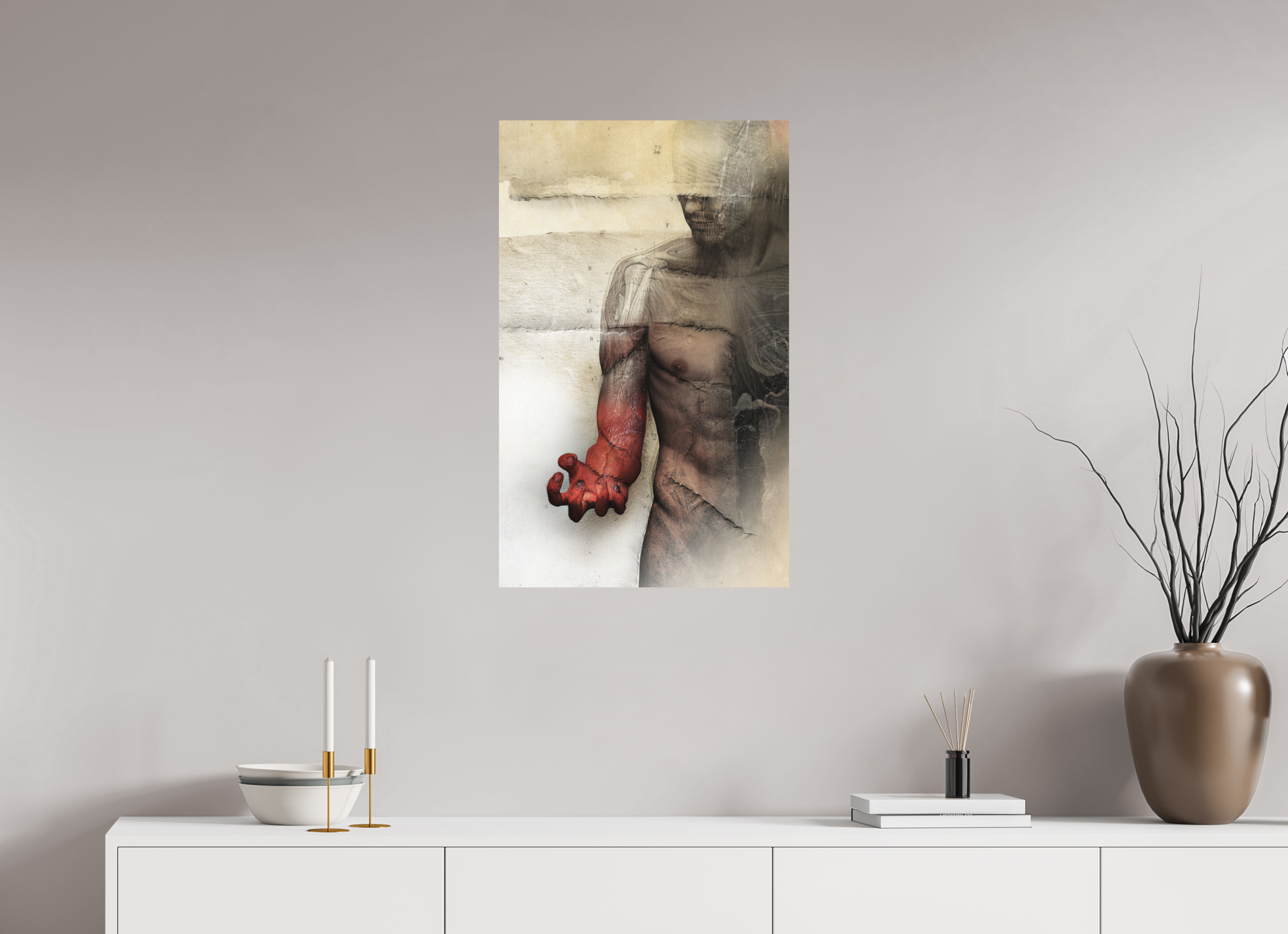 50 x 80,5 cm, Papier Hahnemuhle Frankenstein