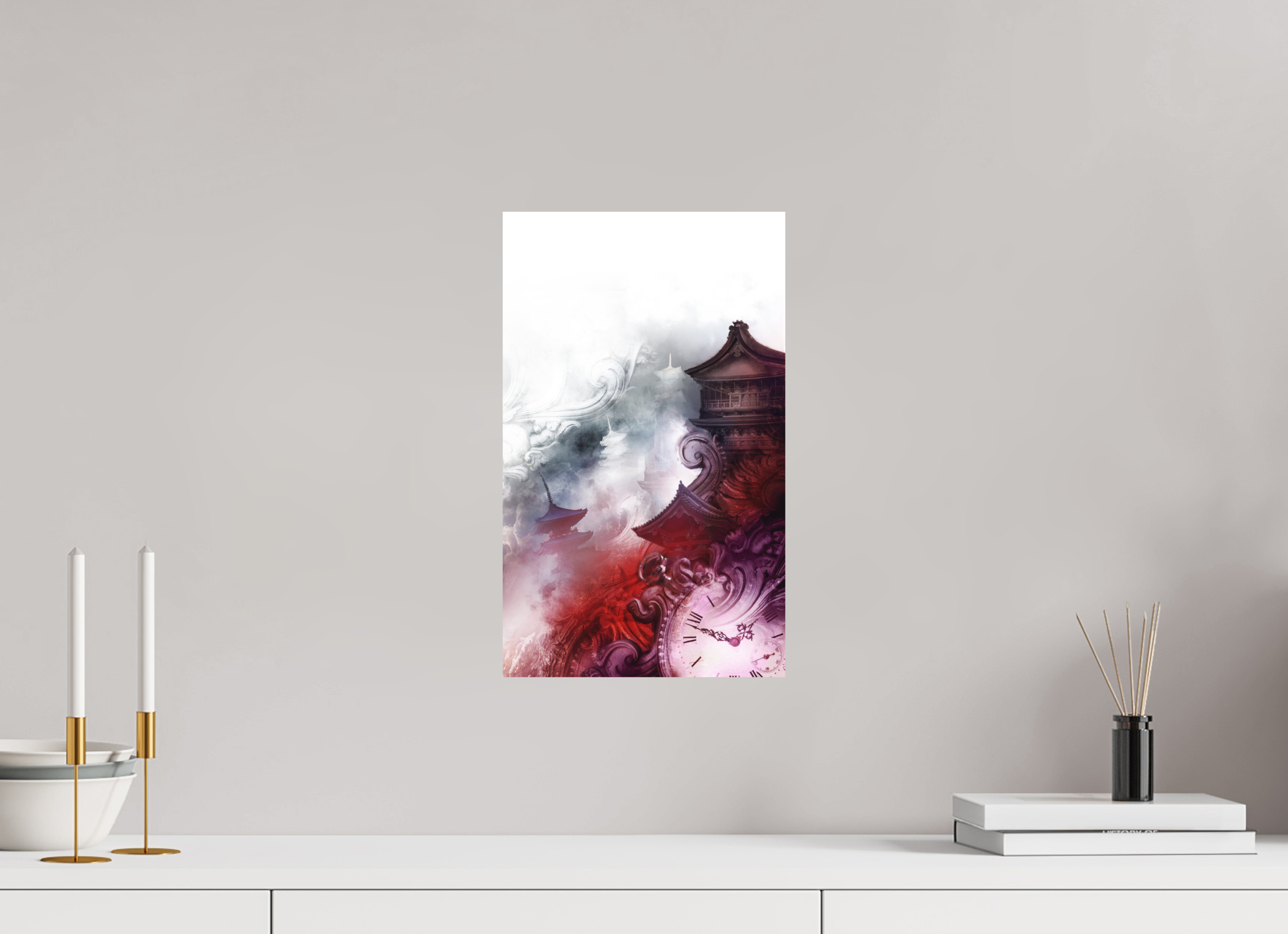 25 x 41,2 cm, Papier Hahnemuhle La Passe-miroir, la tempête des échos