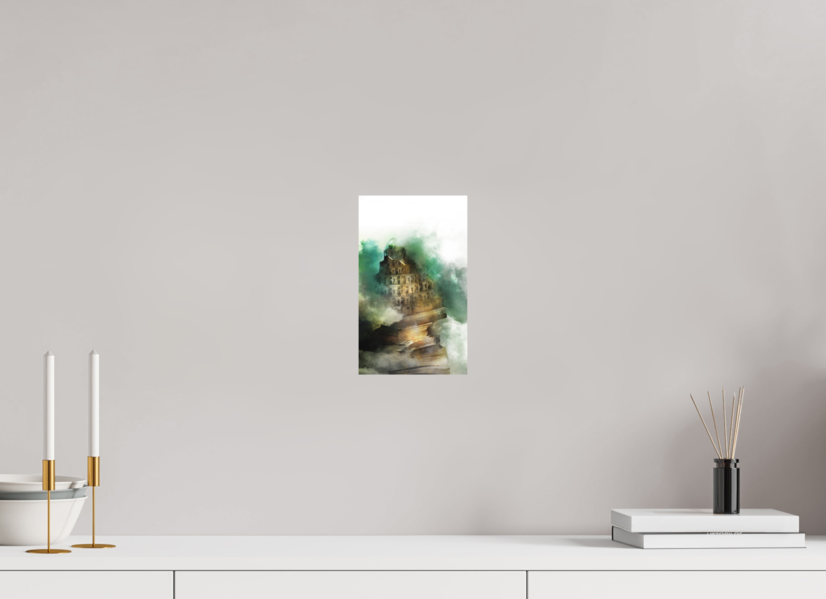 15 x 24,7 cm, Papier Hahnemuhle La Passe-miroir, la mémoire de Babel