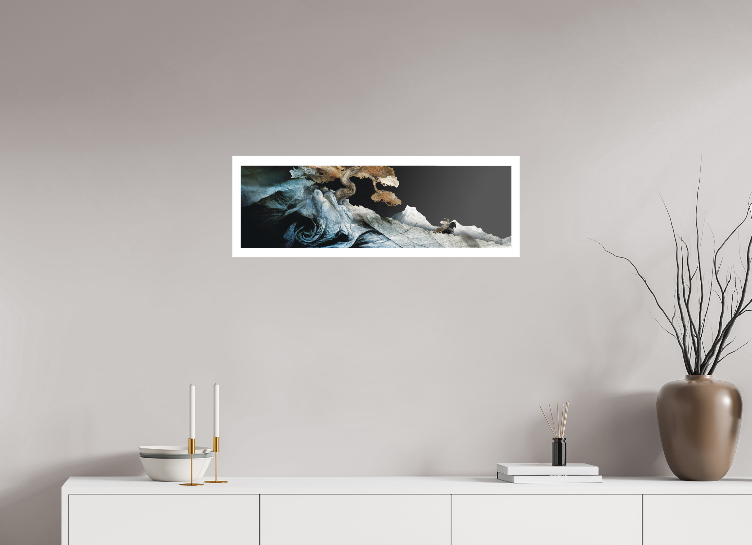 84,8 x 30 cm, Papier Hahnemuhle Asuka - La chevauchée