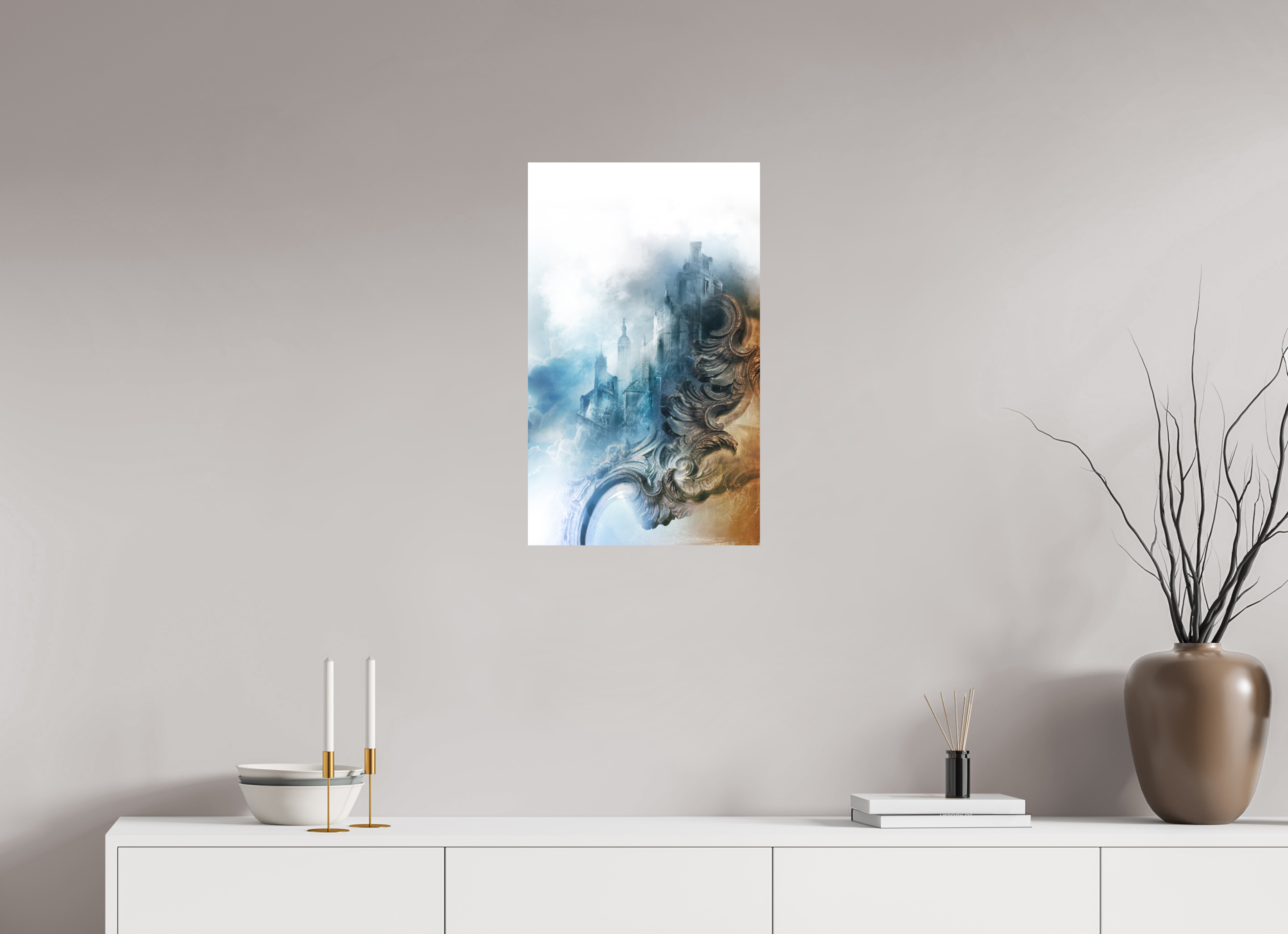 40 x 66 cm, Papier Hahnemuhle La Passe-miroir - Les Fiancés de l'hiver