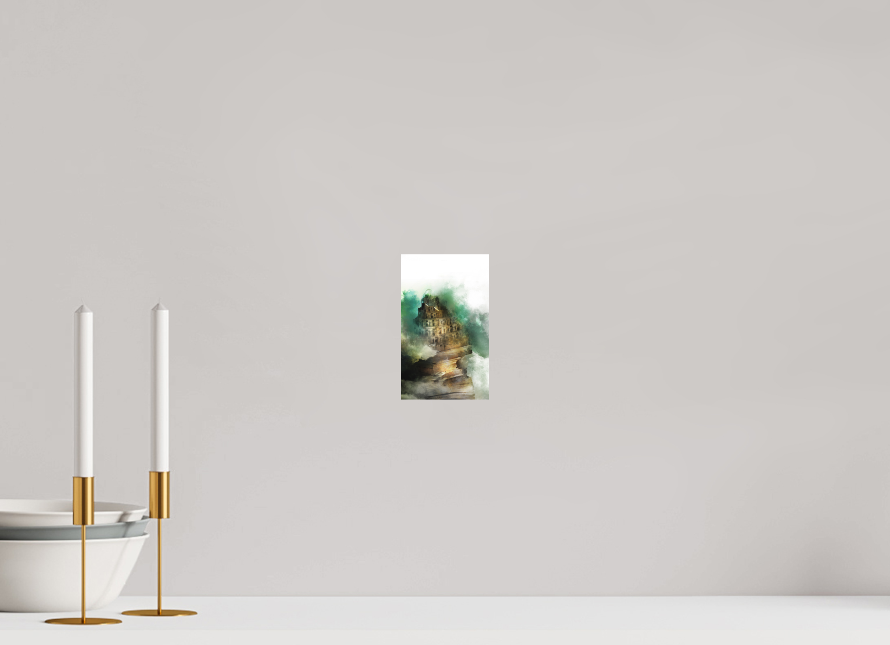 10 x 16,5 cm, Plaque Forex La Passe-miroir, la mémoire de Babel