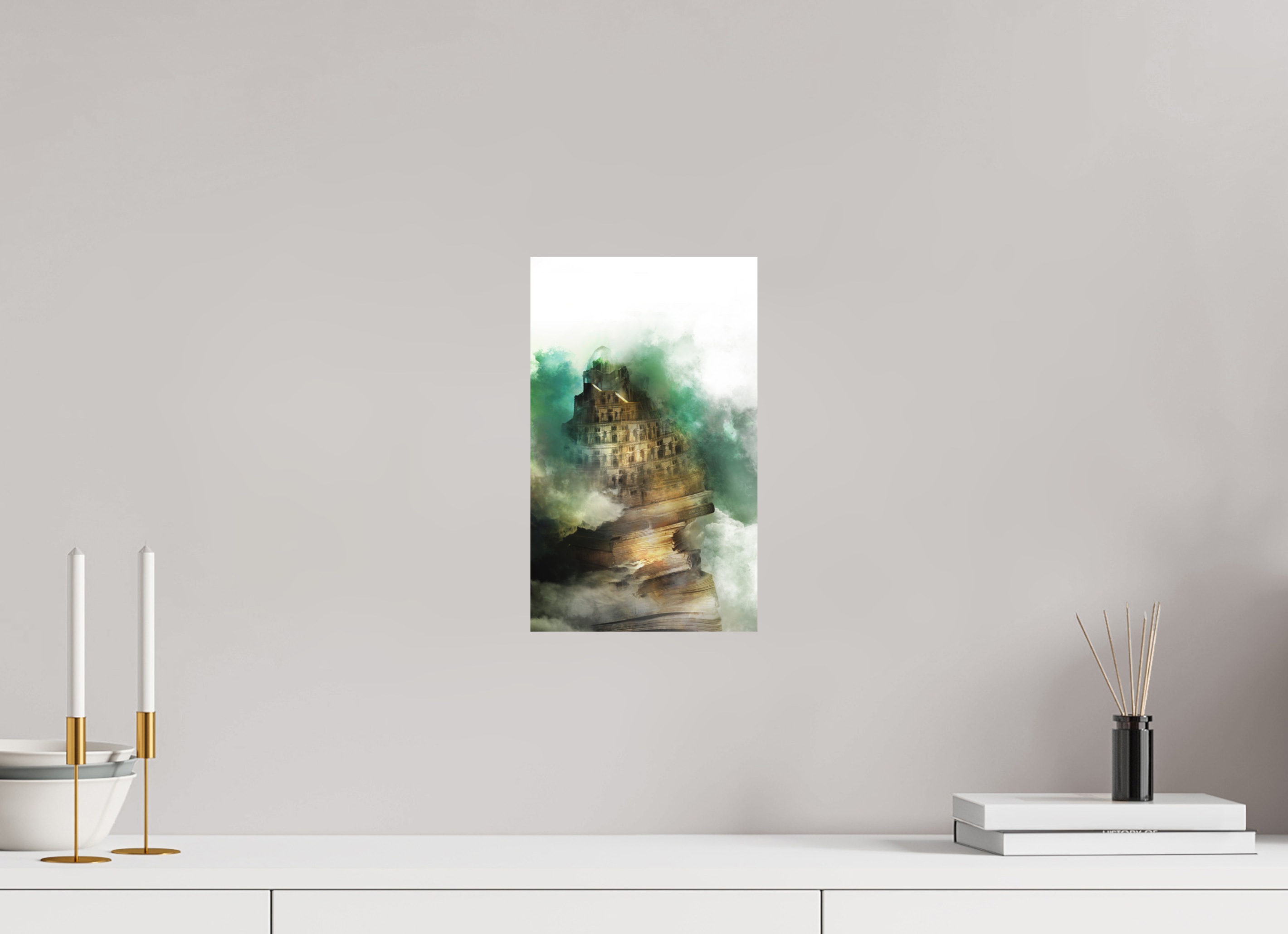 20 x 33 cm, Plaque Forex La Passe-miroir, la mémoire de Babel