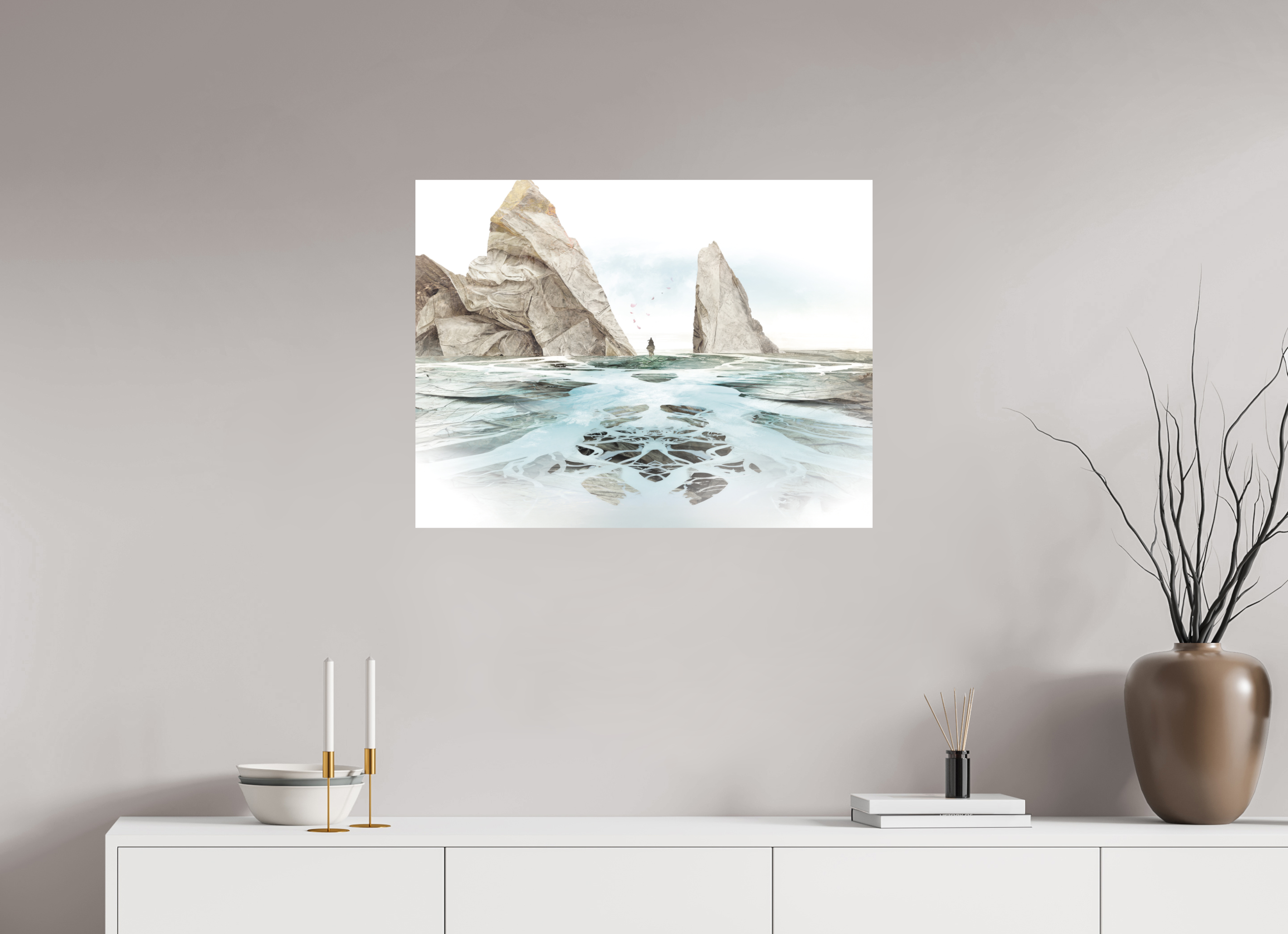 78,8 x 60 cm, Hahnemuhle Asuka - L'estran